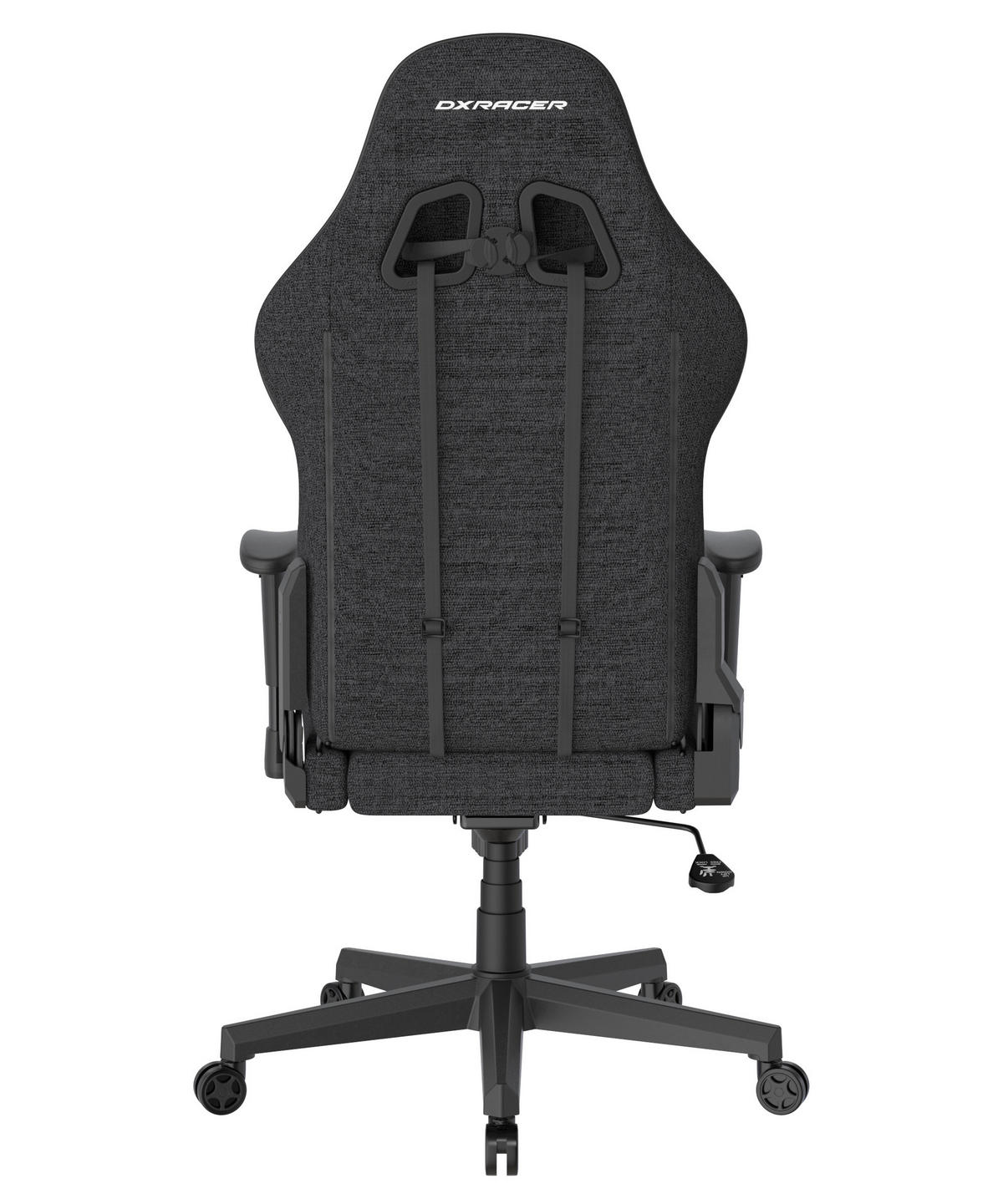 GAMINGSTUHL Schwarz Textil   - Schwarz/Weiß, KONVENTIONELL, Kunststoff/Textil (70/132/70cm) - Dxracer