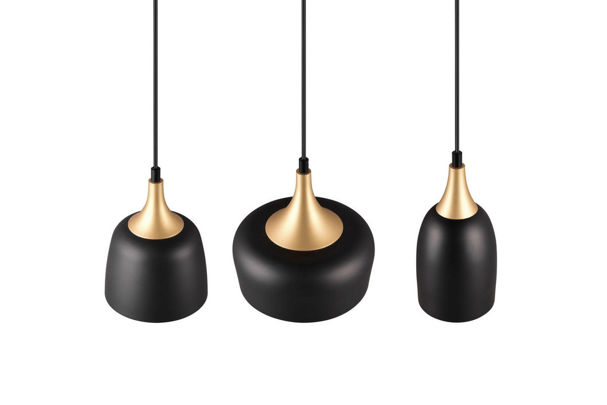 PENDELLEUCHTE 63/20/150 cm   - Schwarz, Design, Metall (63/20/150cm) - Trio Leuchten