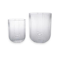 VASE  - Transparent, Basics, Glas (17/23cm)