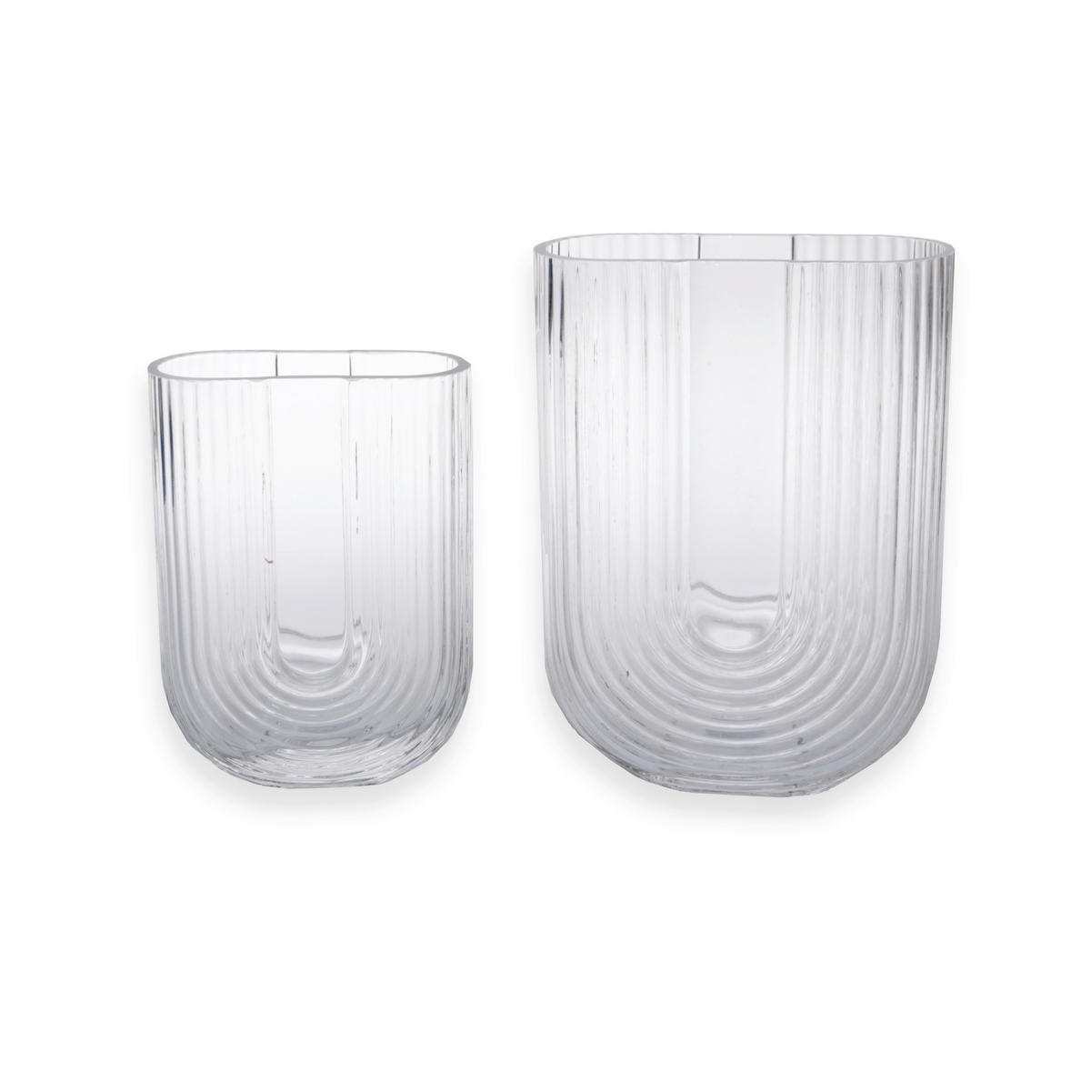 VASE  - Transparent, Basics, Glas (17/23cm)