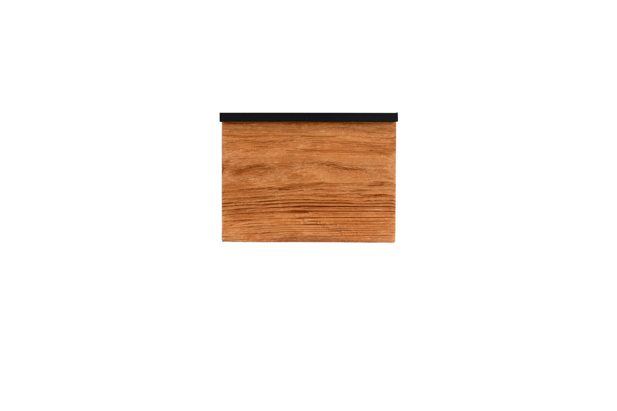 LED-WANDLEUCHTE KALEA 20/7,5/15 cm   - Schwarz/Kieferfarben, Natur, Holz/Metall (20/7,5/15cm)