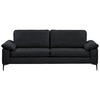 2,5-SITZER  in Echtleder Schwarz   - Schwarz, Design, Leder/Metall (204/83/97cm) - Schöner Wohnen