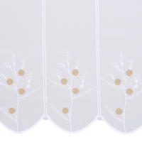 KRATKA TRANSPARENTNA ZAVESA bela, bež   - bela/bež, Konvencionalno, tekstil (90cm) - Esposa