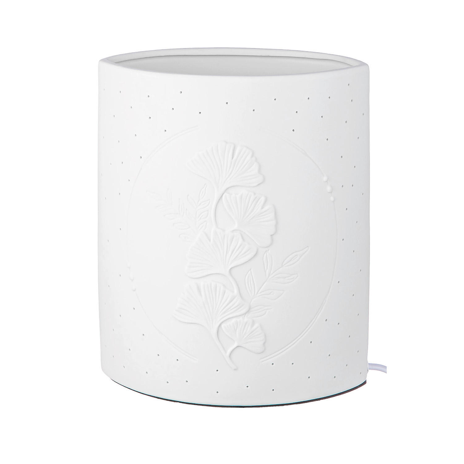 TISCHLEUCHTE   - Weiß, Basics, Keramik (17/20,5/10cm)