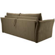 SCHLAFSOFA Webstoff Olivgrün  - Schwarz/Olivgrün, KONVENTIONELL, Kunststoff/Textil (220/89/104cm) - Carryhome