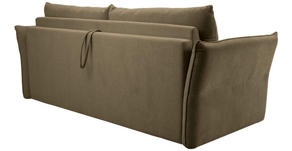 SCHLAFSOFA Webstoff Olivgrün - Schwarz/Olivgrün, KONVENTIONELL, Kunststoff/Textil (220/89/104cm) - Carryhome