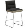 TRESENSTUHL in Anthrazit, Edelstahlfarben, Greige  - Edelstahlfarben/Greige, Design, Textil/Metall (48/92/54cm) - Dieter Knoll