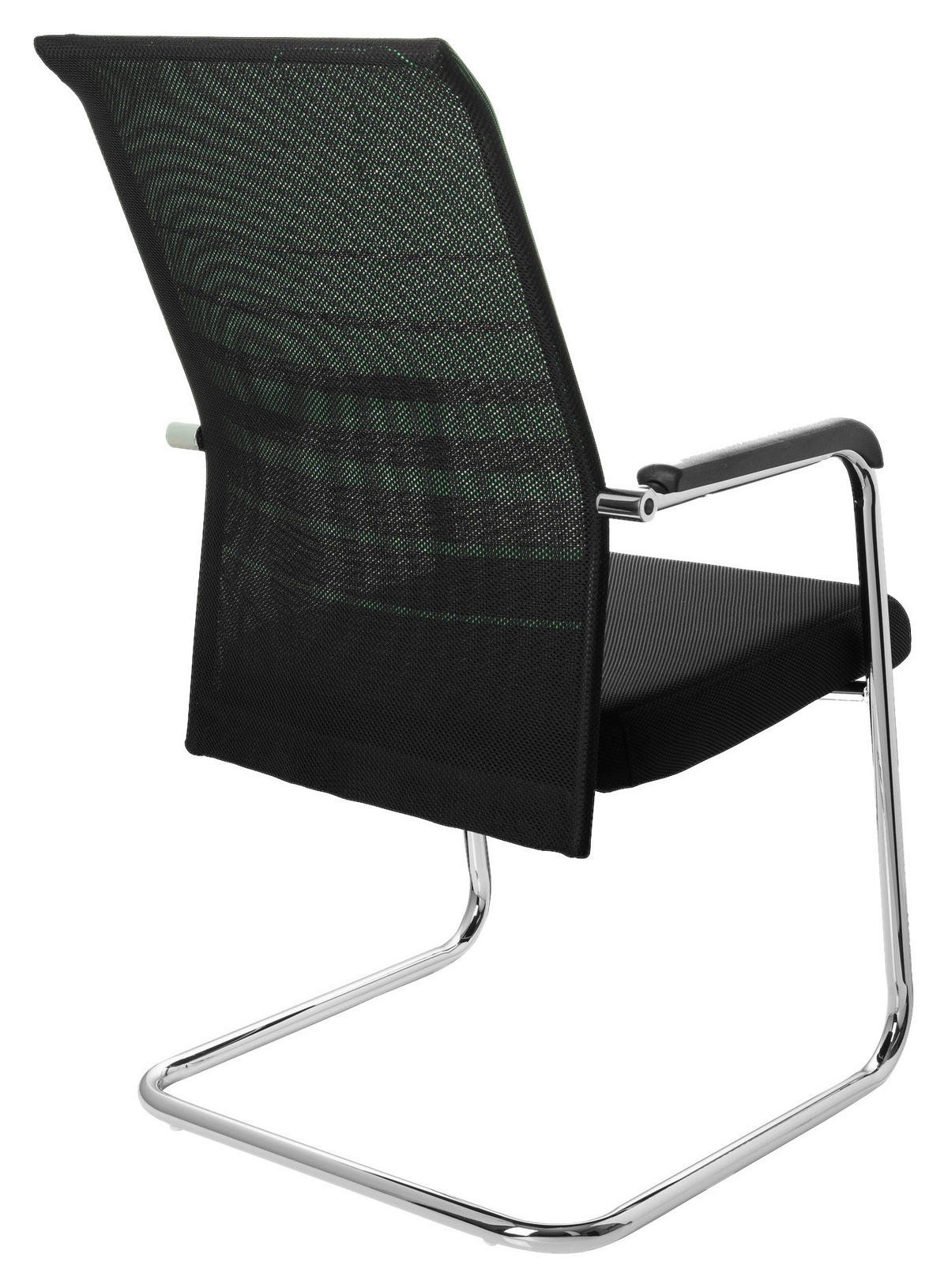 BESÖKSSTOL  i nätklädsel grön, svart  - grön/kromfärg, Modern, metall/textil (57/104/55cm) - MID.YOU