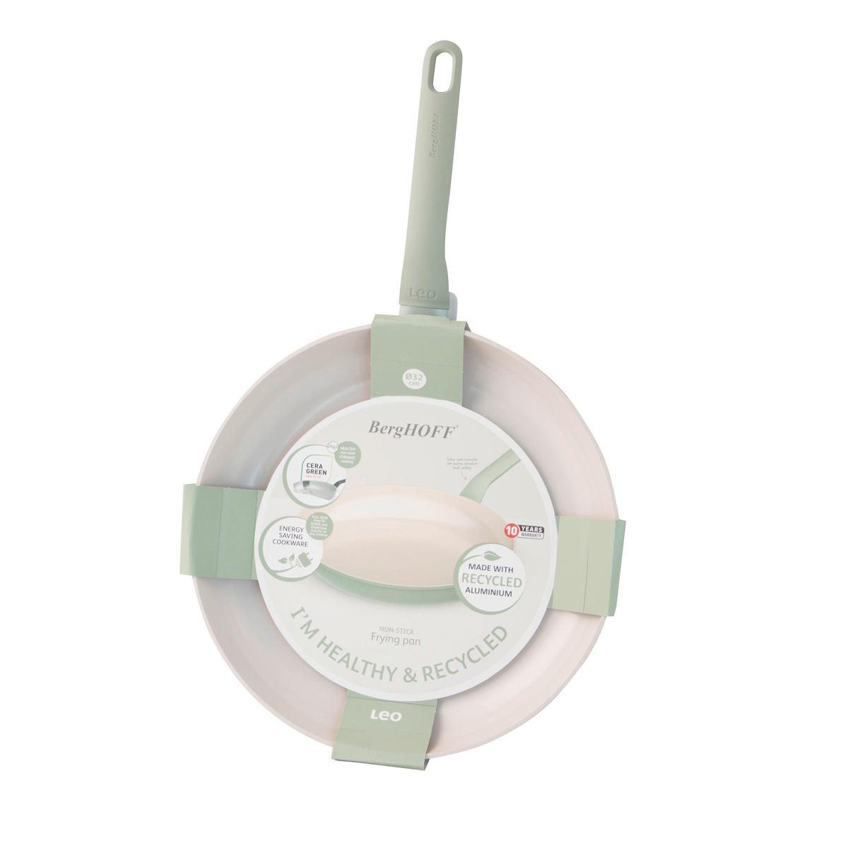 BRATPFANNE Balance  - Salbeigrün, Basics, Metall (32/4,5cm) - BergHOFF