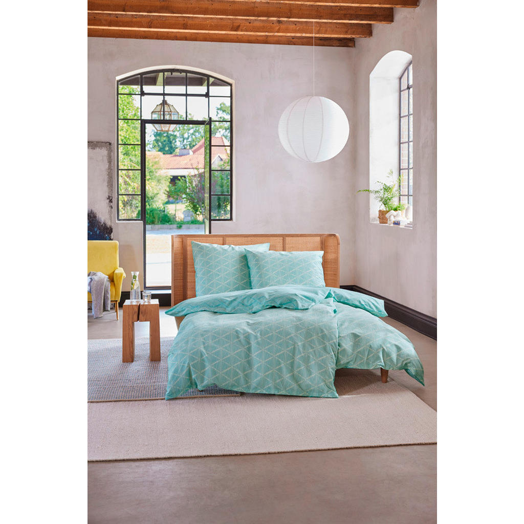 Thumbnail - Esprit Wendebettwäsche E-Julien, Mintgrün, Textil, Raute, 155x220 cm, BCI (Better Cotton Initiative), Oeko-Tex® Standard...