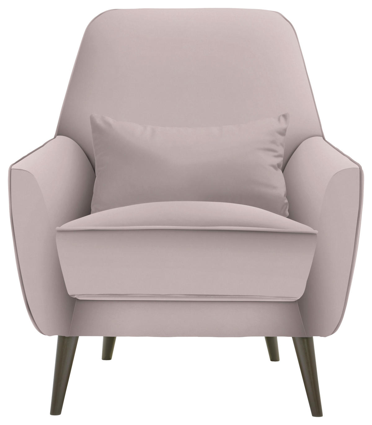 SESSEL in Mikrofaser Naturfarben  - Schwarz/Naturfarben, Modern, Holz/Textil (77/86/80cm) - Carryhome