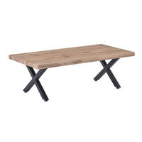 COUCHTISCH 120/60/40 cm rechteckig Naturfarben, Schwarz  - Schwarz/Naturfarben, Design, Holzwerkstoff/Metall (120/60/40cm) - Livetastic