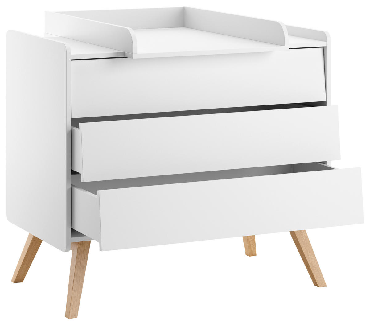 KOMMODE  in 99,8/89,7/58,4 cm  - Eichefarben/Weiß, MODERN, Holz/Holzwerkstoff (99,8/89,7/58,4cm) - MID.YOU