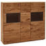 HIGHBOARD 153/136/39 cm - Champagner/Eichefarben, KONVENTIONELL, Glas/Holz (153/136/39cm) - Voleo HIGHBOARD 153/136/39 cm - Champagner/Eichefarben, KONVENTIONELL, Glas/Holz (153/136/39cm) - Voleo