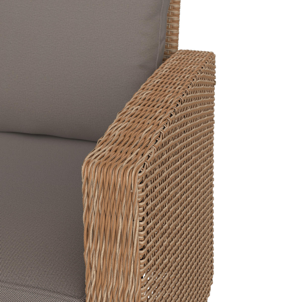 TERASOVÁ SEDACIA SÚPRAVA kov, plast - piesková, Modern, kov/plast (137/88/48/66.5cm) - Ambia Garden