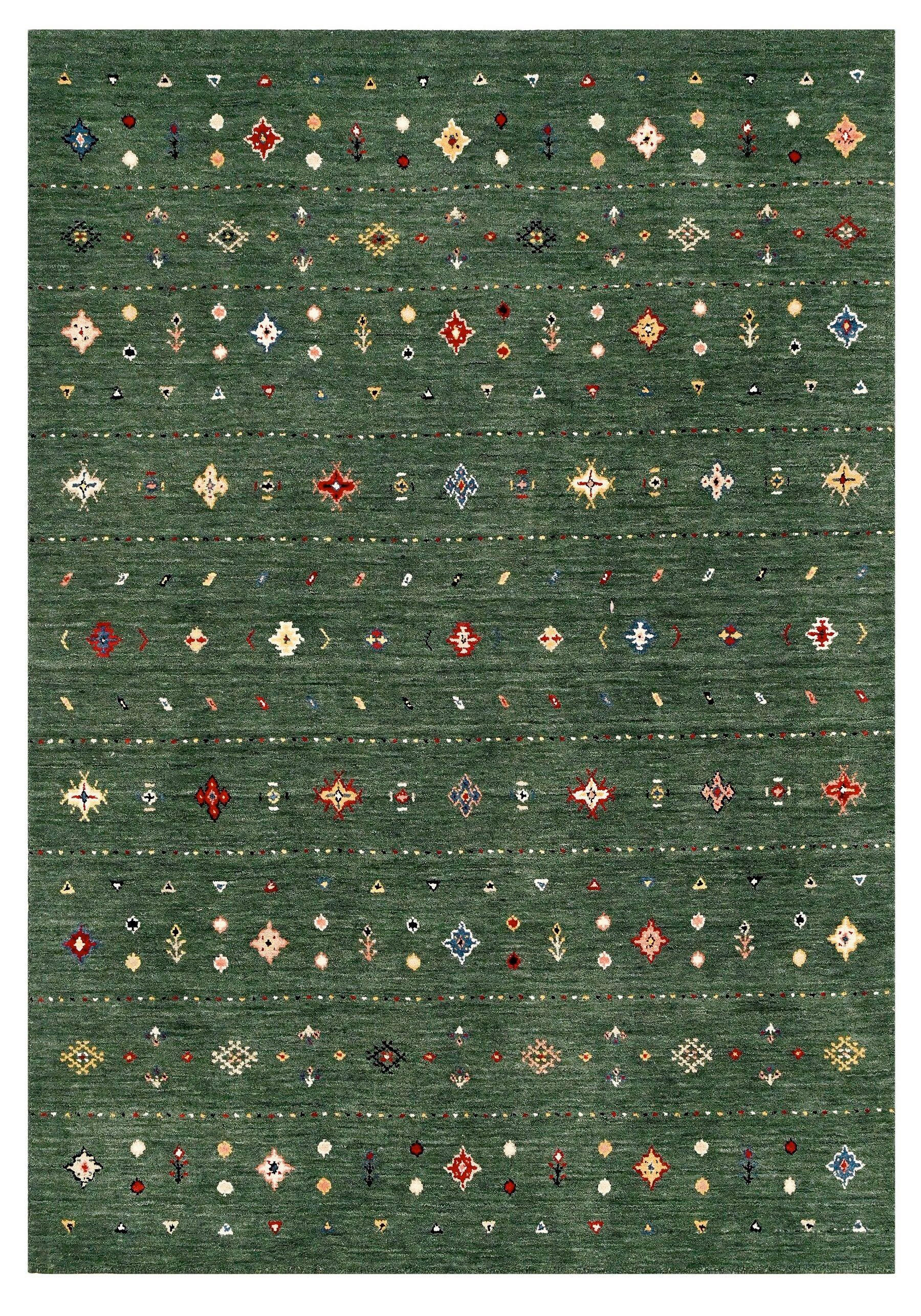 ORIENTTEPPICH  Wohnzimmer 200/300 cm It's not over now Grün rechteckig  - Grün, LIFESTYLE, Textil (200/300cm) - Cazaris