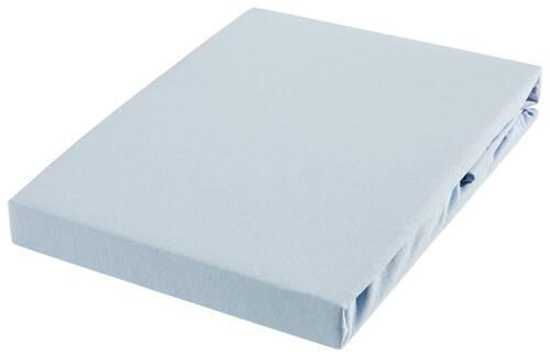 SPANNBETTTUCH Jersey  - Blau, Basics, Textil (120-130/200-220cm) - Novel