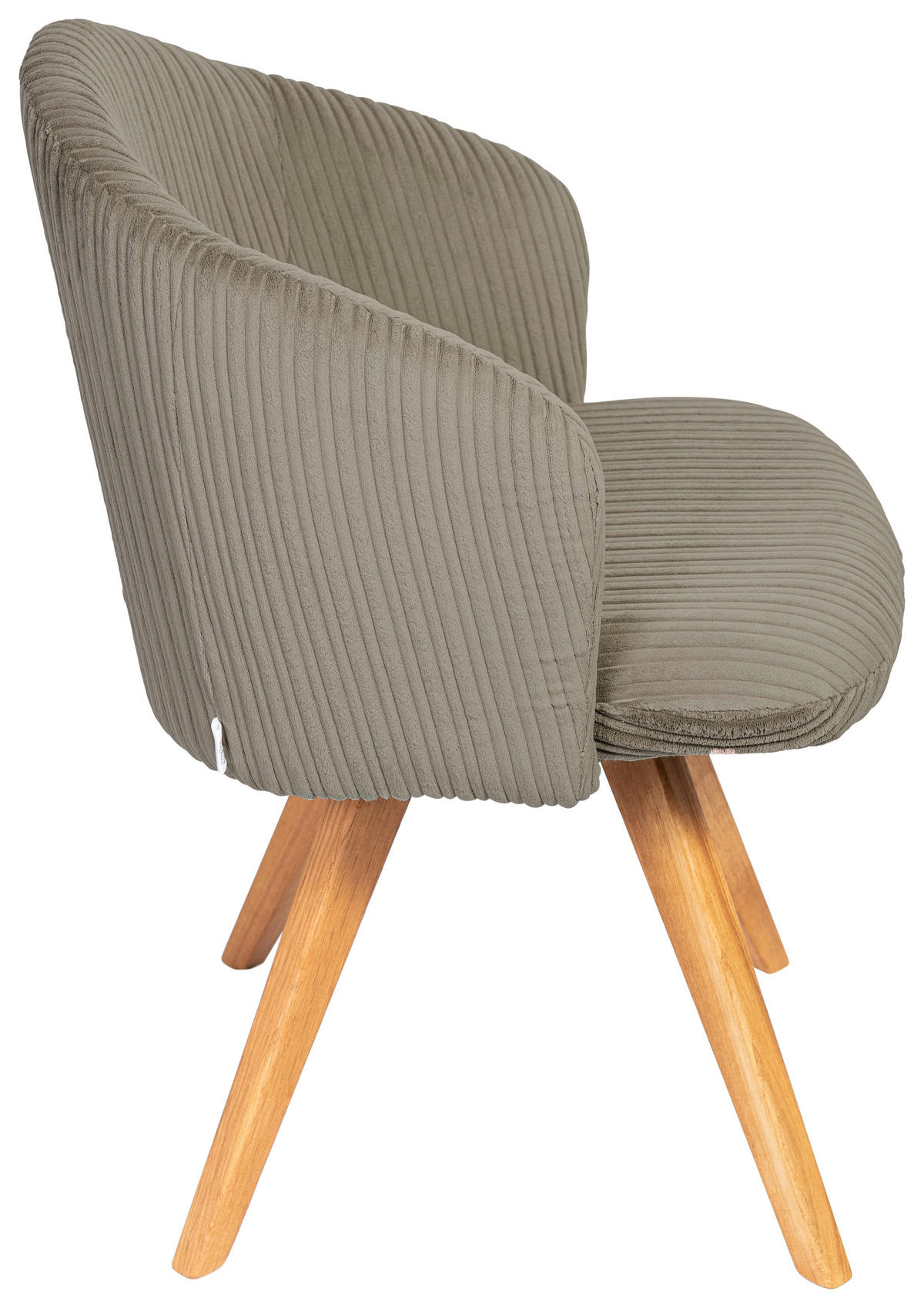 ARMLEHNSTUHL in Holz, Textil Braun, Eichefarben  - Eichefarben/Braun, KONVENTIONELL, Holz/Textil (61/82/59cm) - Stylife