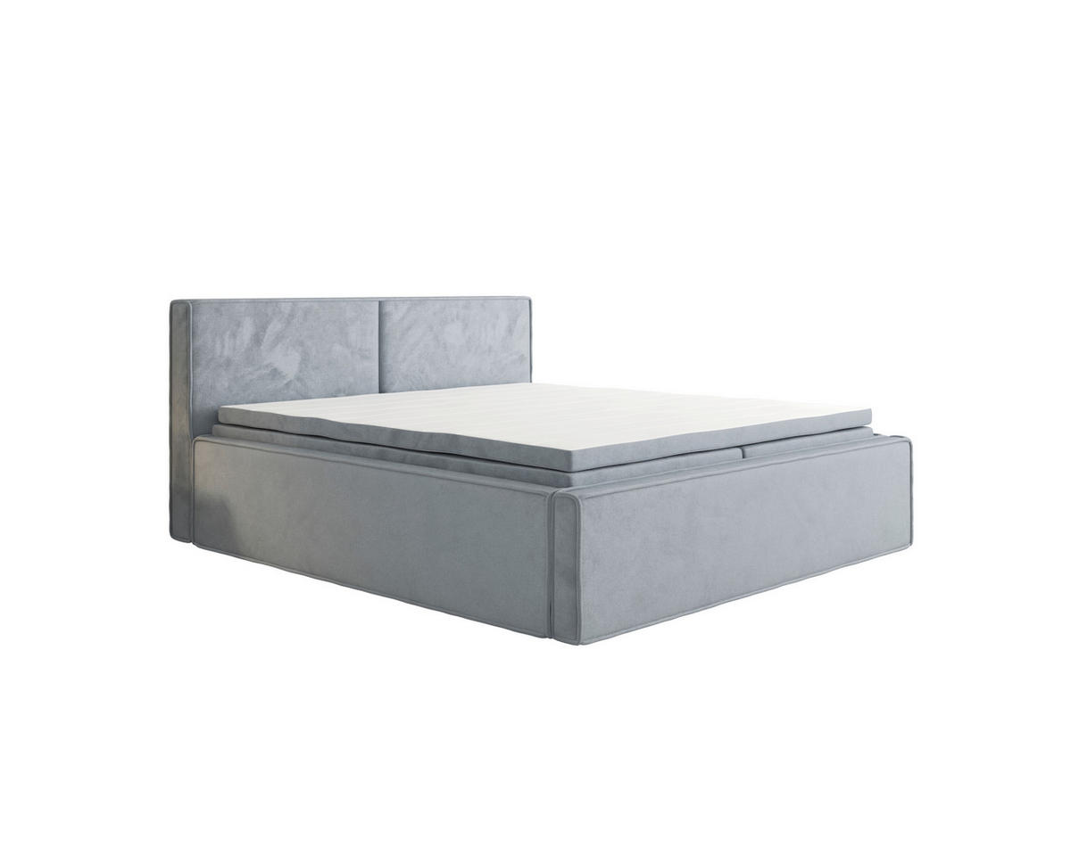 BOXBETT 180/200 cm  in Grau  - Grau, MODERN, Textil (180/200cm) - MID.YOU