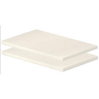 EINLEGEBODENSET 117,3/2,5/54,8 cm   - Creme, Design, Holzwerkstoff (117,3/2,5/54,8cm) - home24
