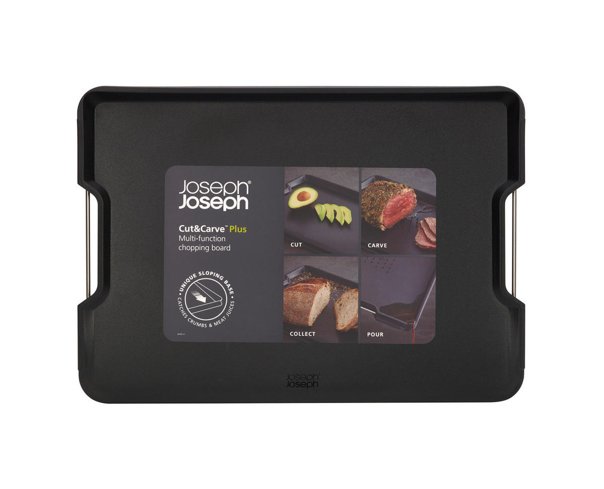 DASKA ZA REZANJE  plastika   - crna, Basics, plastika (41/29/2,5cm) - Joseph Joseph