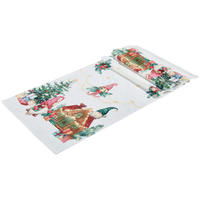 ÚZKY OBRUS, 40/140 cm, viacfarebná - viacfarebná, textil (40/140cm) - X-Mas