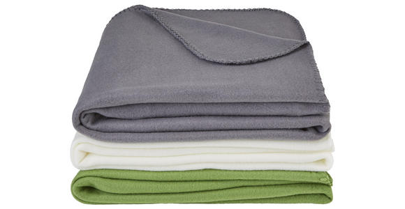 FLEECEDECKE 125/150 cm  - Grau, Basics, Textil (125/150cm) - Boxxx