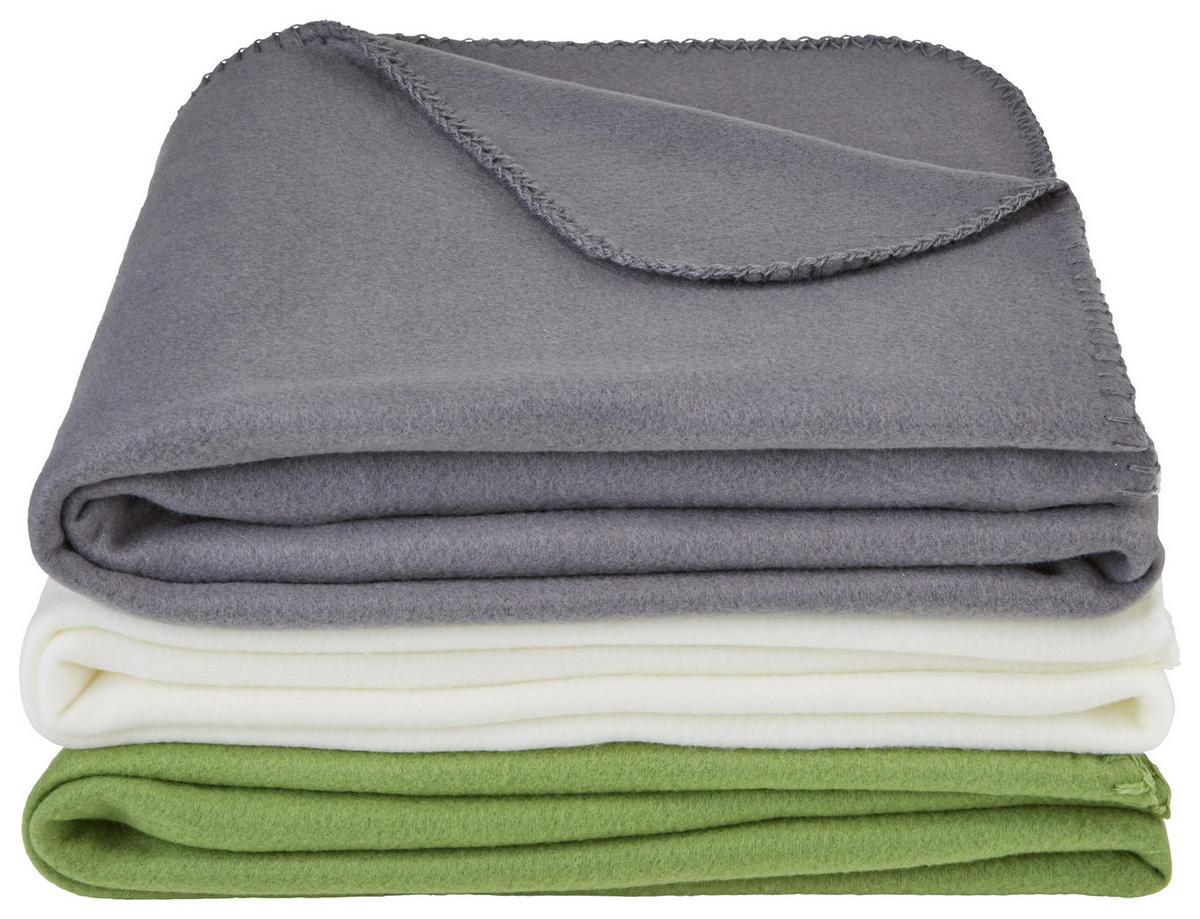 PĂTURĂ DIN FLEECE 125/150 cm  - gri, Basics, textil (125/150cm) - Boxxx