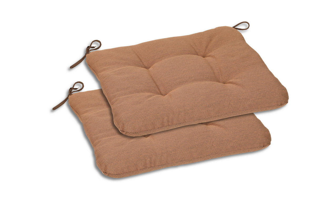 GARTENSITZKISSENSET Uni  - Rot, Basics, Textil (38/5/38cm)