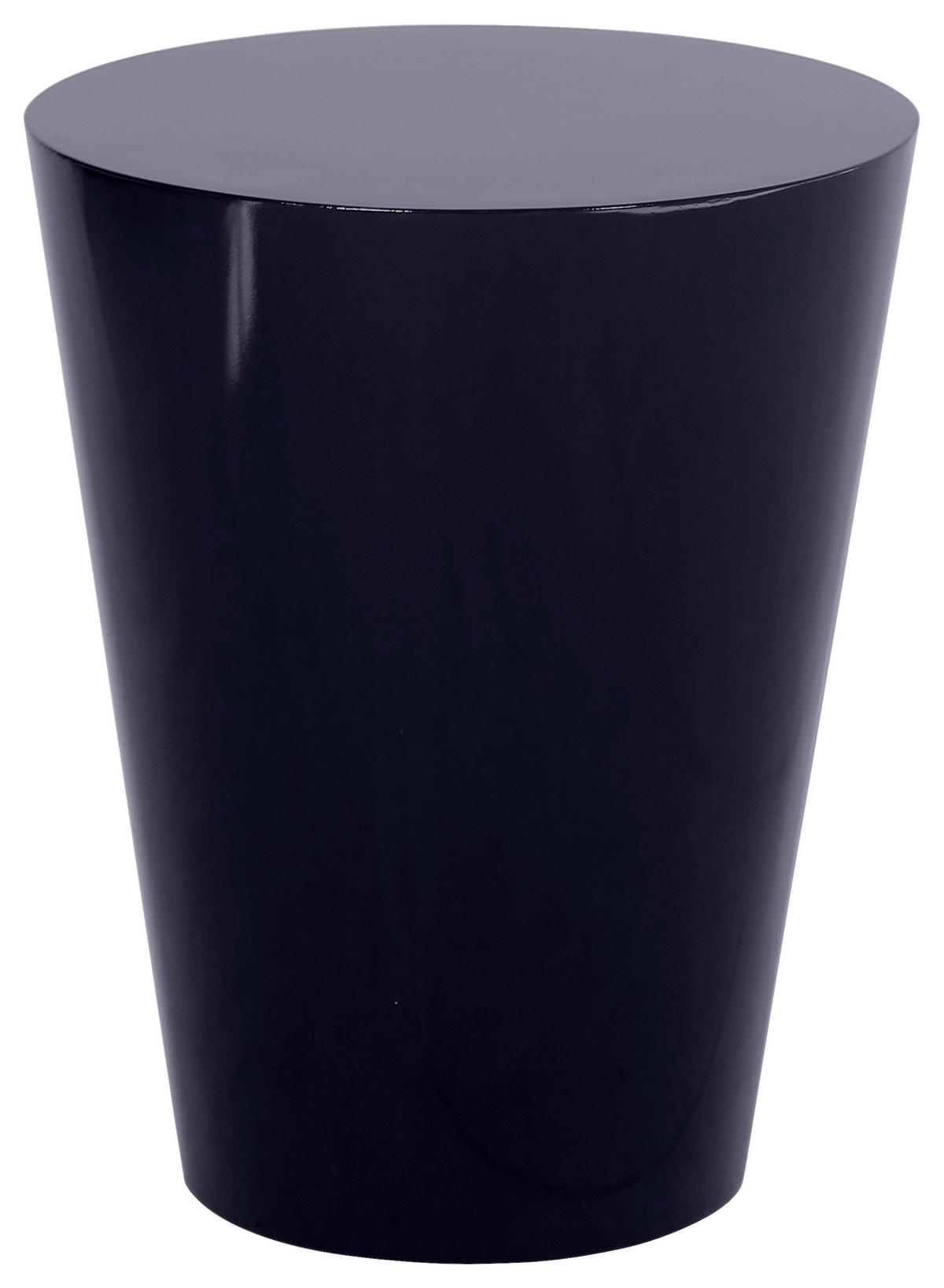 BEISTELLTISCH 40/40/51 cm Schwarz Hochglanz rund  - Schwarz Hochglanz, Design, Holzwerkstoff (40/40/51cm) - Stylife