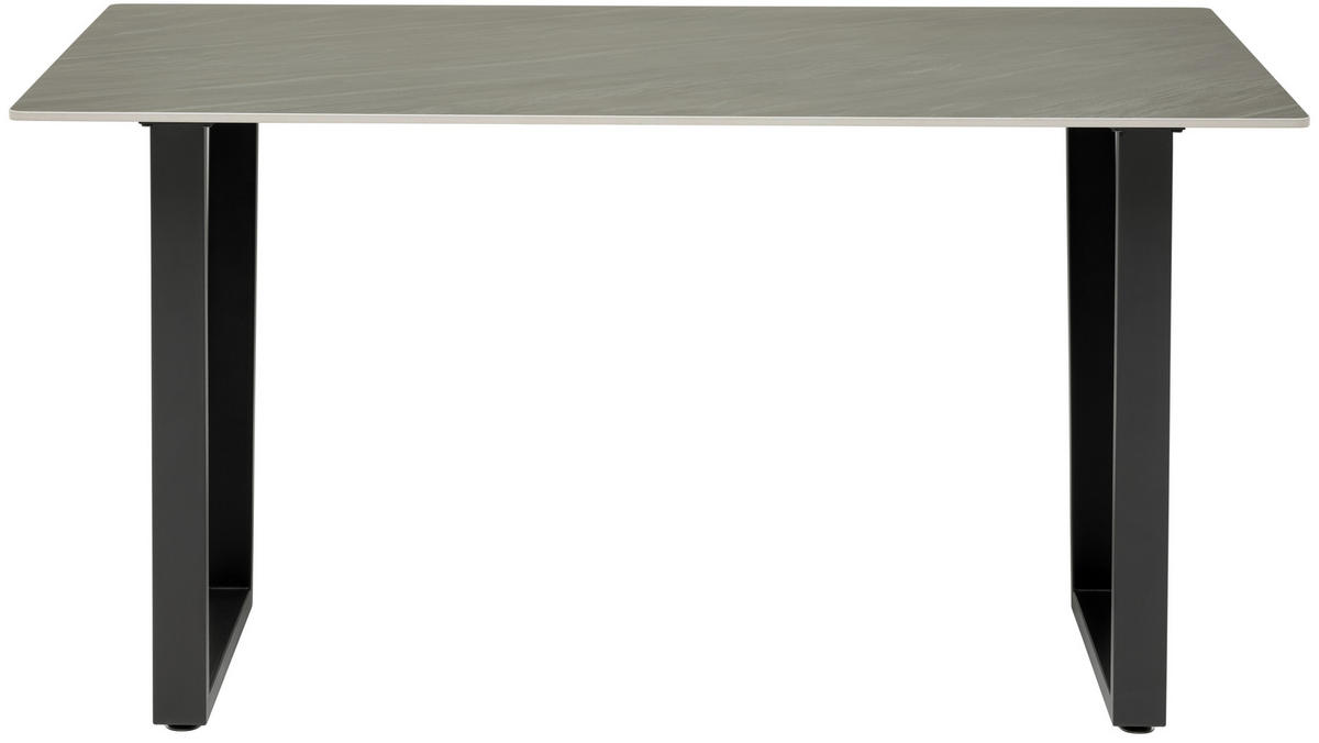 Set Cu Masă Și Scaune in metal, textil, piatră gri închis  - gri închis, Konventionell, metal/textil (90/140/76cm) - MID.YOU