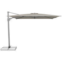 AMPELSCHIRM 300 cm Taupe  - Taupe/Silberfarben, KONVENTIONELL, Textil/Metall (300/300cm) - Suncomfort by Glatz