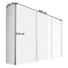 SCHWEBETÜRENSCHRANK 3 -türig Sonoma Eiche - Alufarben/Sonoma Eiche, KONVENTIONELL, Holzwerkstoff/Metall (300/216/68cm) - Hom`in