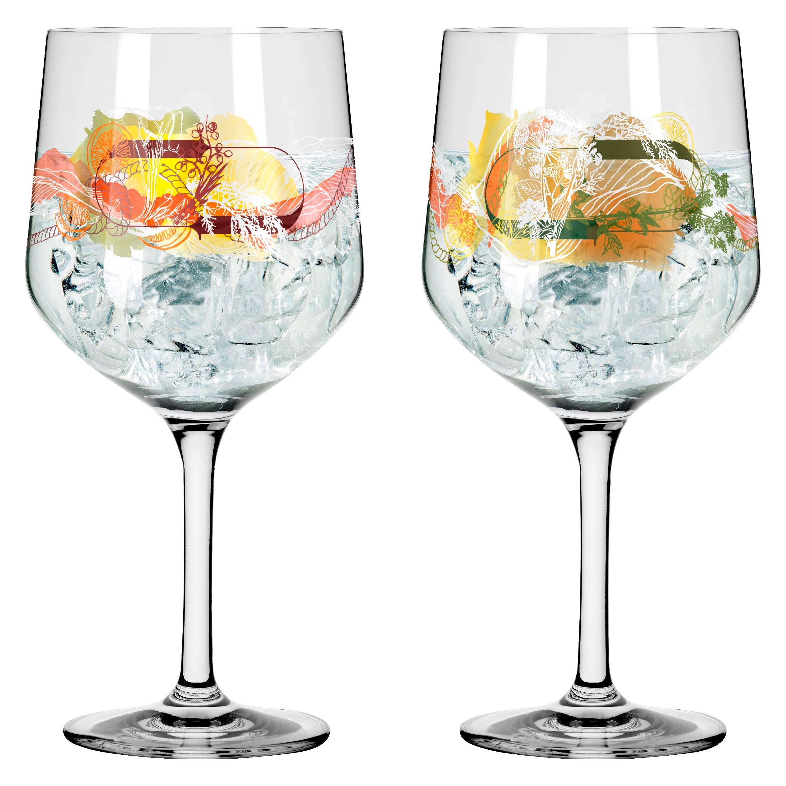 GINGLAS 720 ml  - Gelb/Rot, LIFESTYLE, Glas (10,7/21,8/10,7cm) - Ritzenhoff