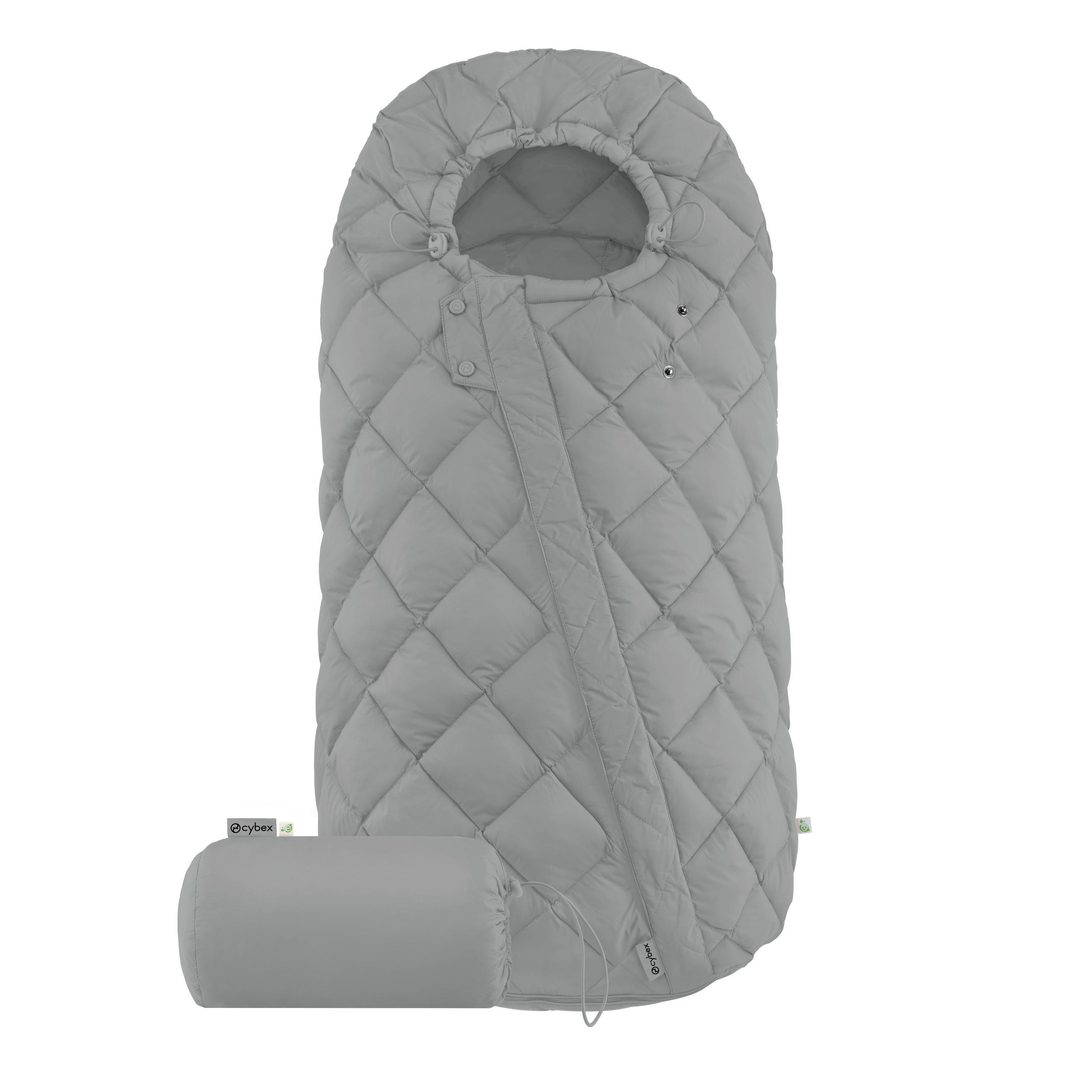 FUSSSACK Snogga  - Hellgrau, Basics, Kunststoff/Textil (90/50/2cm) - cybex GOLD