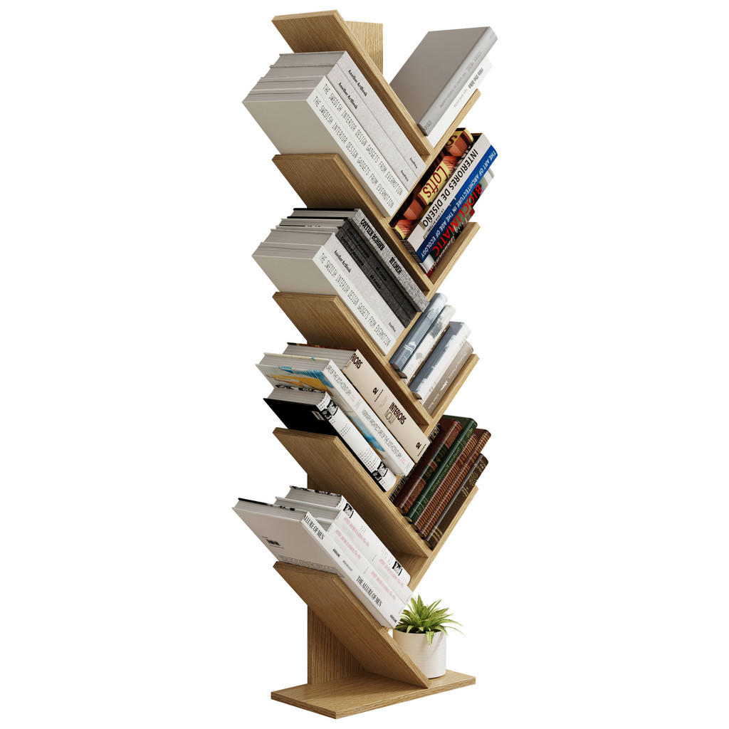 Thumbnail - Mid.you Regal Nulis, Honigeiche, Holzwerkstoff, 40x140x20 cm, stehend, Wohnzimmer, Regale, Bücherregale