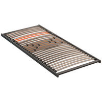 LATTENROST 120/200 cm, Birke, Buche  - Anthrazit/Orange, Basics, Holz (120/200cm) - Dieter Knoll