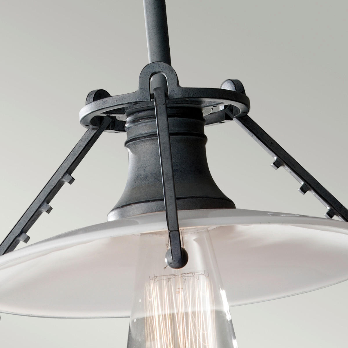HÄNGLAMPA Elstead Urbanrwl 25.4/20.4 cm  - zinkfärgad, Basics, metall (25.4/20.4cm) - Elstead Lighting