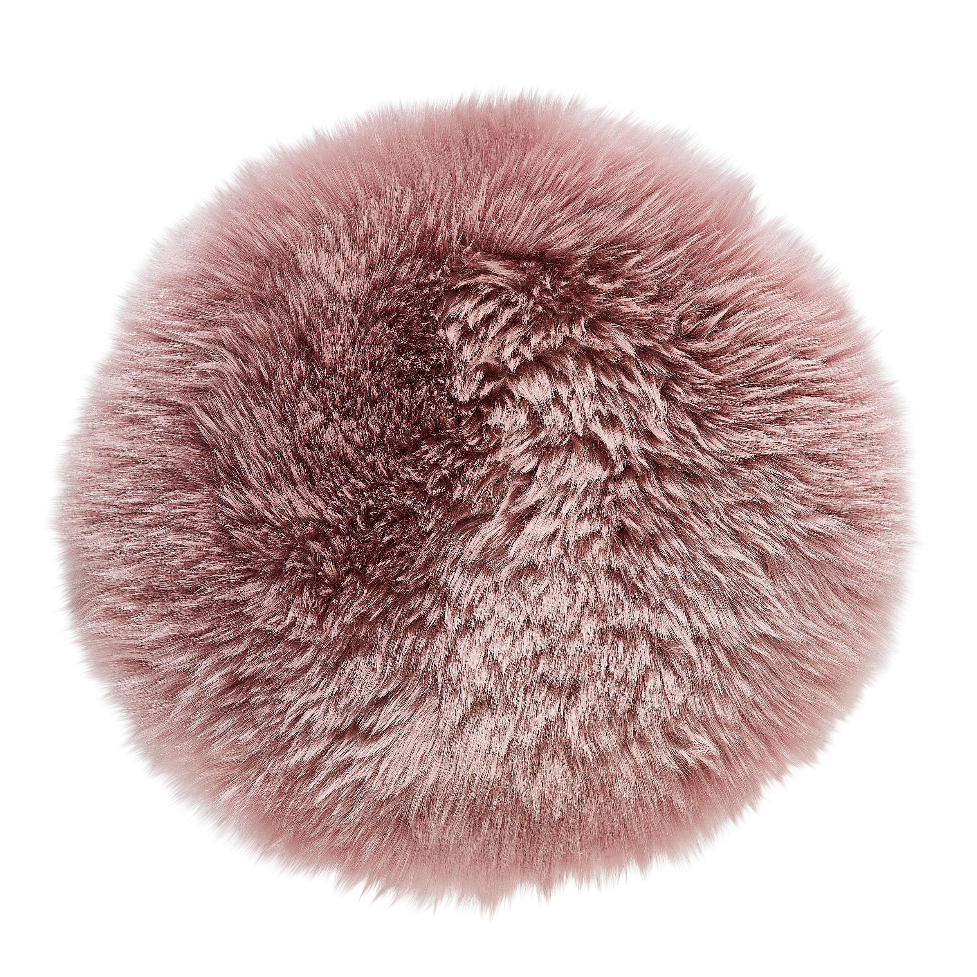 SITZKISSEN Otago 34 cm  - Pink, KONVENTIONELL, Textil/Fell (34cm) - Esposa