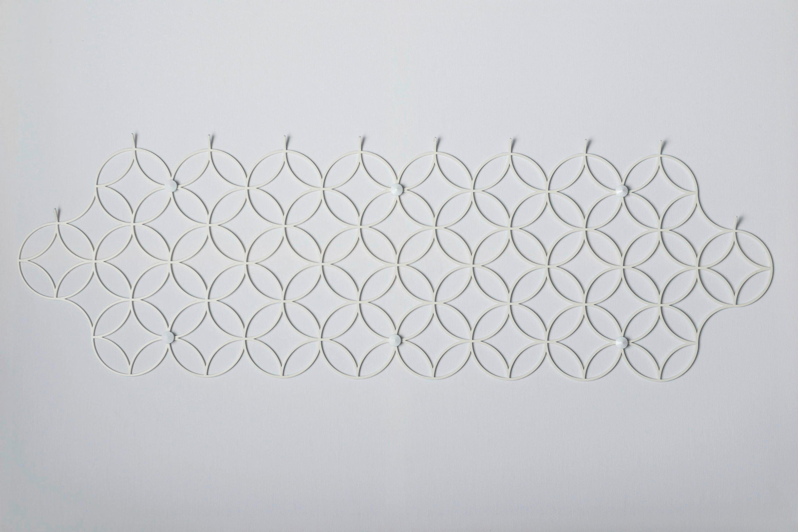 Mid.you Wandgarderobe Weiß 2.5x92x30 cm