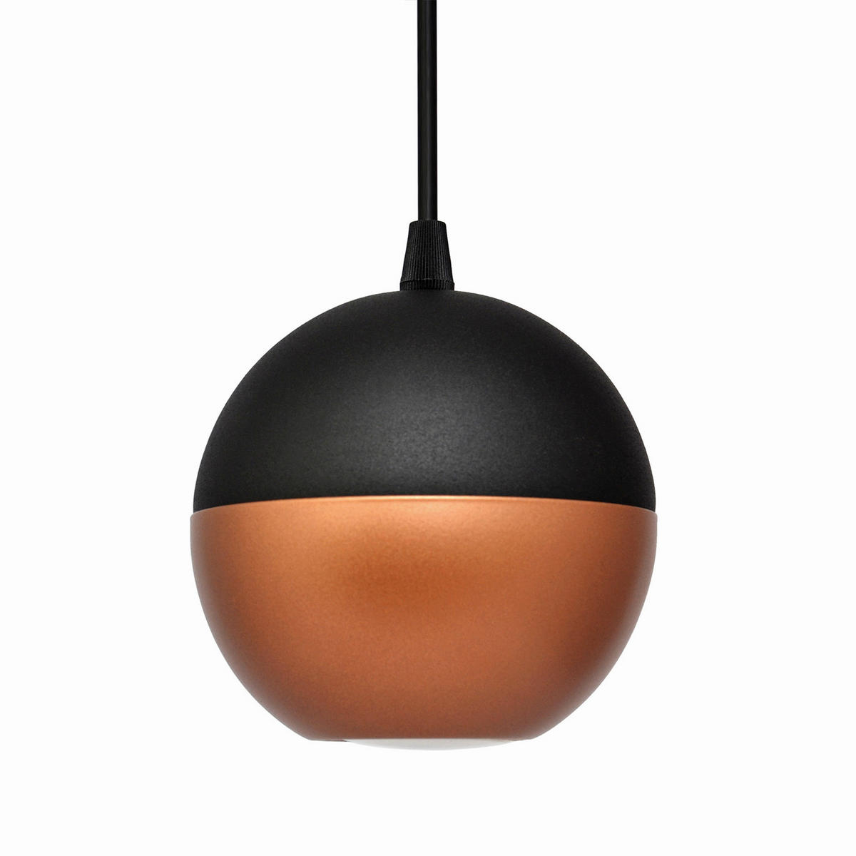 HÄNGELEUCHTE MIDWAY 12/12/90 cm   - Schwarz/Kupferfarben, Trend, Metall (12/12/90cm)