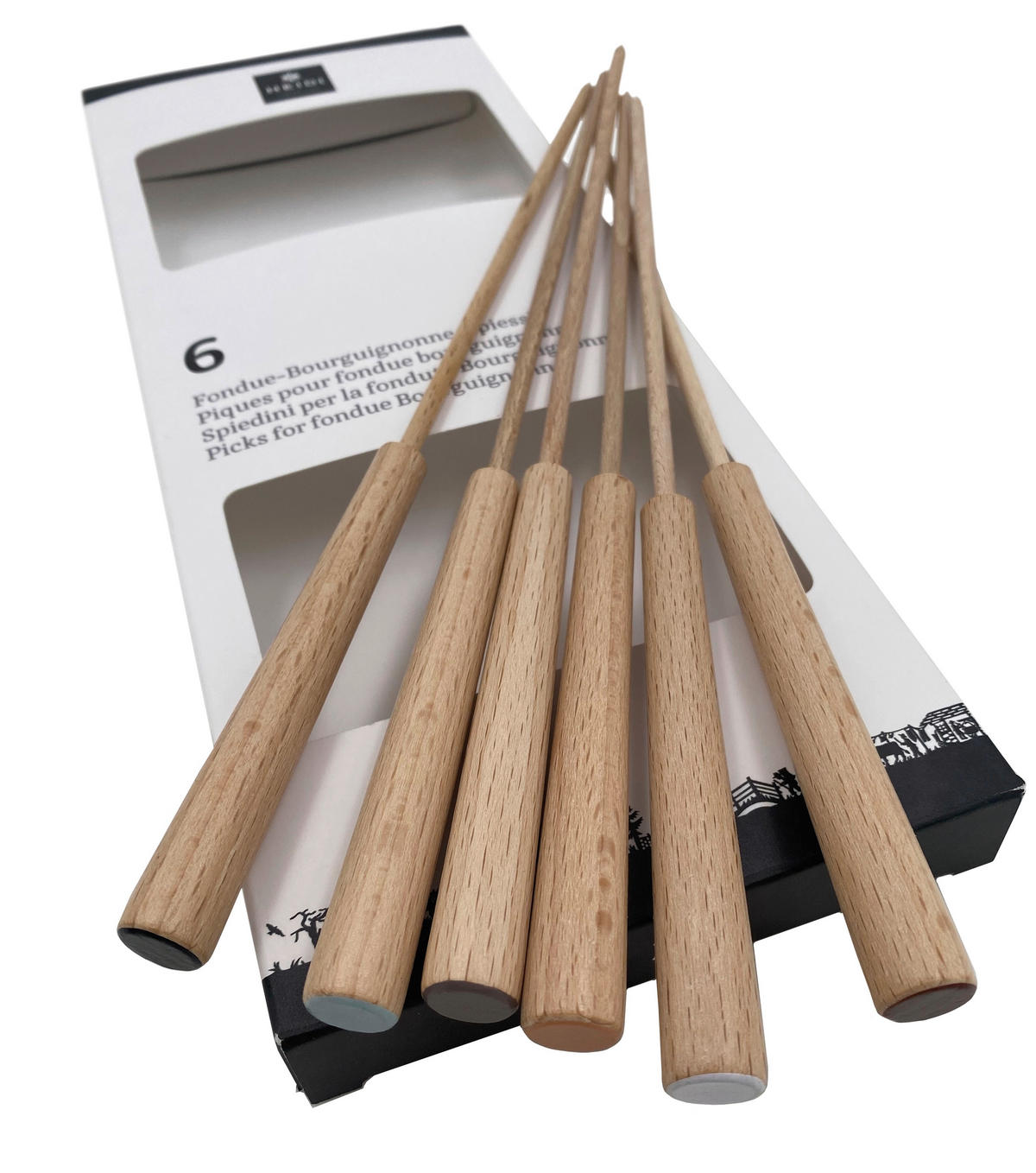 GRILLSPIESSE - Braun, Basics, Holz (12/2/33cm) - Heidi Cheese Line