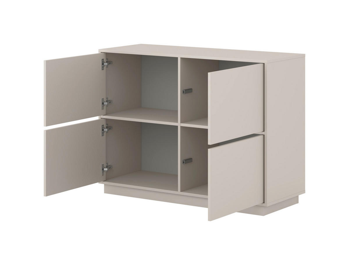 SIDEBOARD Japandi 111/82,5/41,5 cm  - Kaschmir, Design, Holzwerkstoff (111/82,5/41,5cm) - MID.YOU