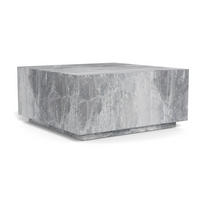 SOFFBORD i trämaterial 90/90/42 cm  - grå, Design, trämaterial (90/90/42cm) - Livetastic