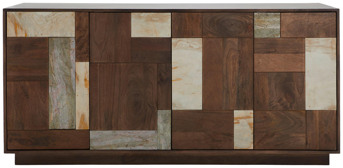 SIDEBOARD  in 170/80/40 cm  - Beige/Walnussfarben, Design, Holz (170/80/40cm) - Livetastic