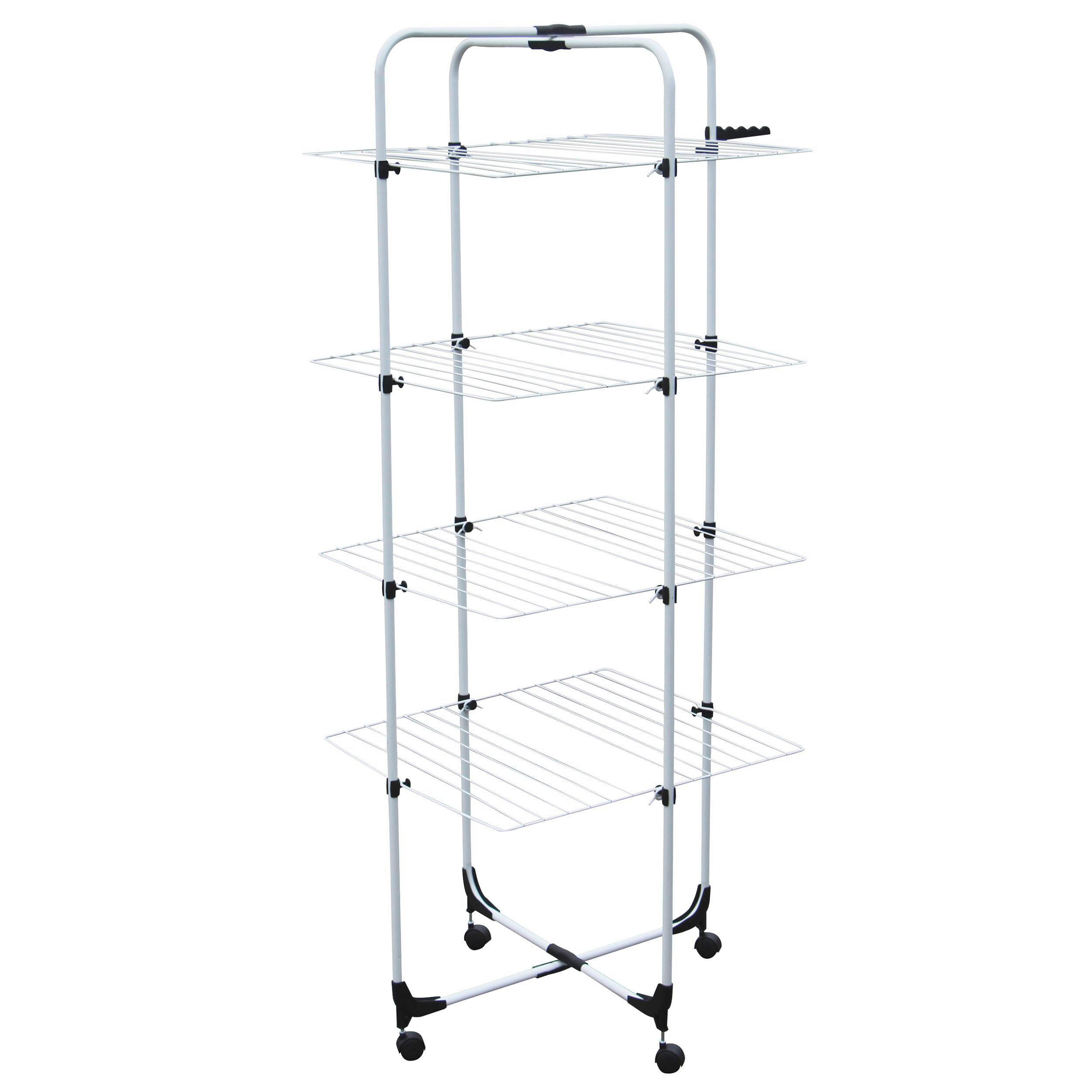 WÄSCHETROCKNER  - Weiß, Basics, Metall (70/176/61cm) - Spirella