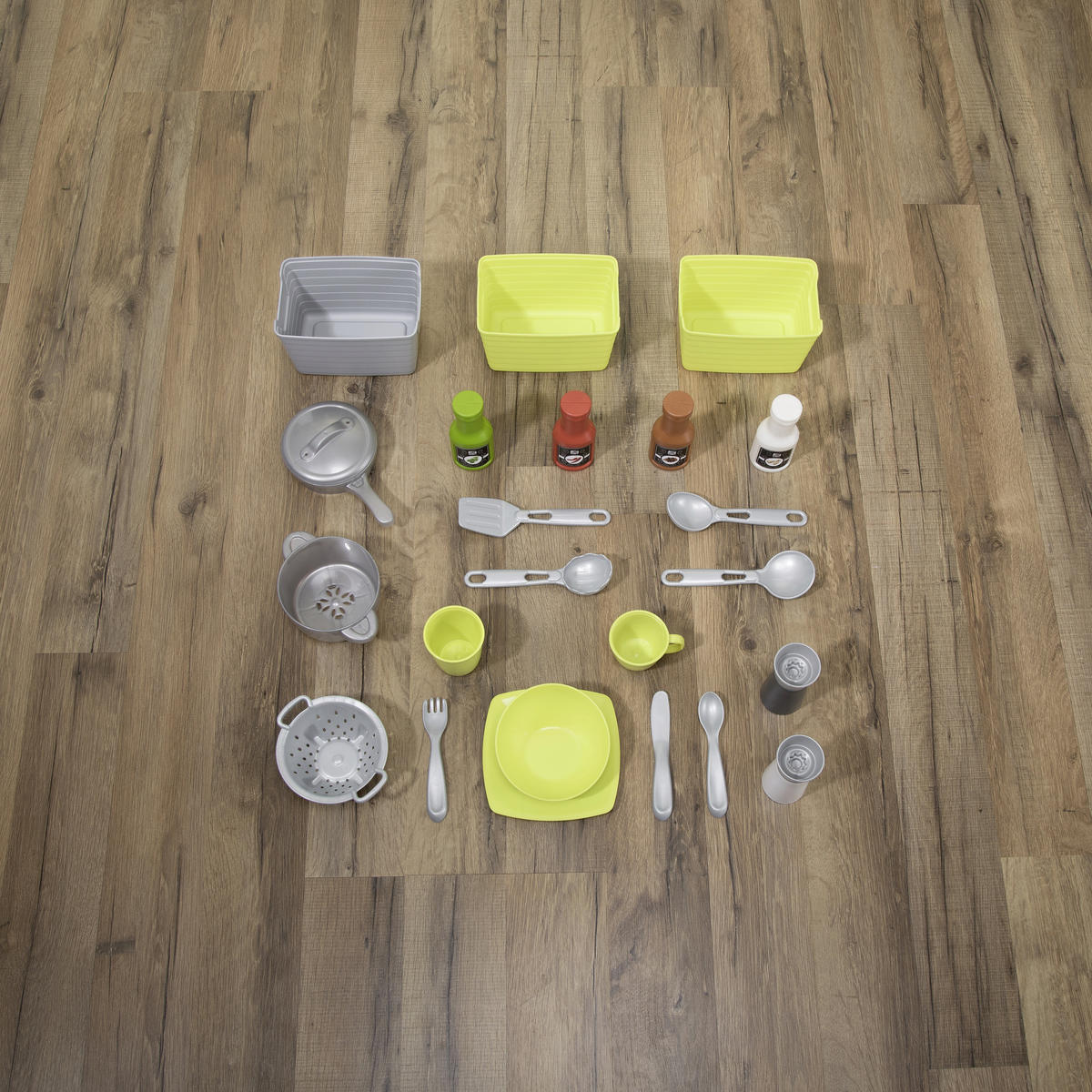 KINDERKÜCHE - Weiß/Grau, Basics, Kunststoff (81,9/112,4/26cm) - Ambia Garden