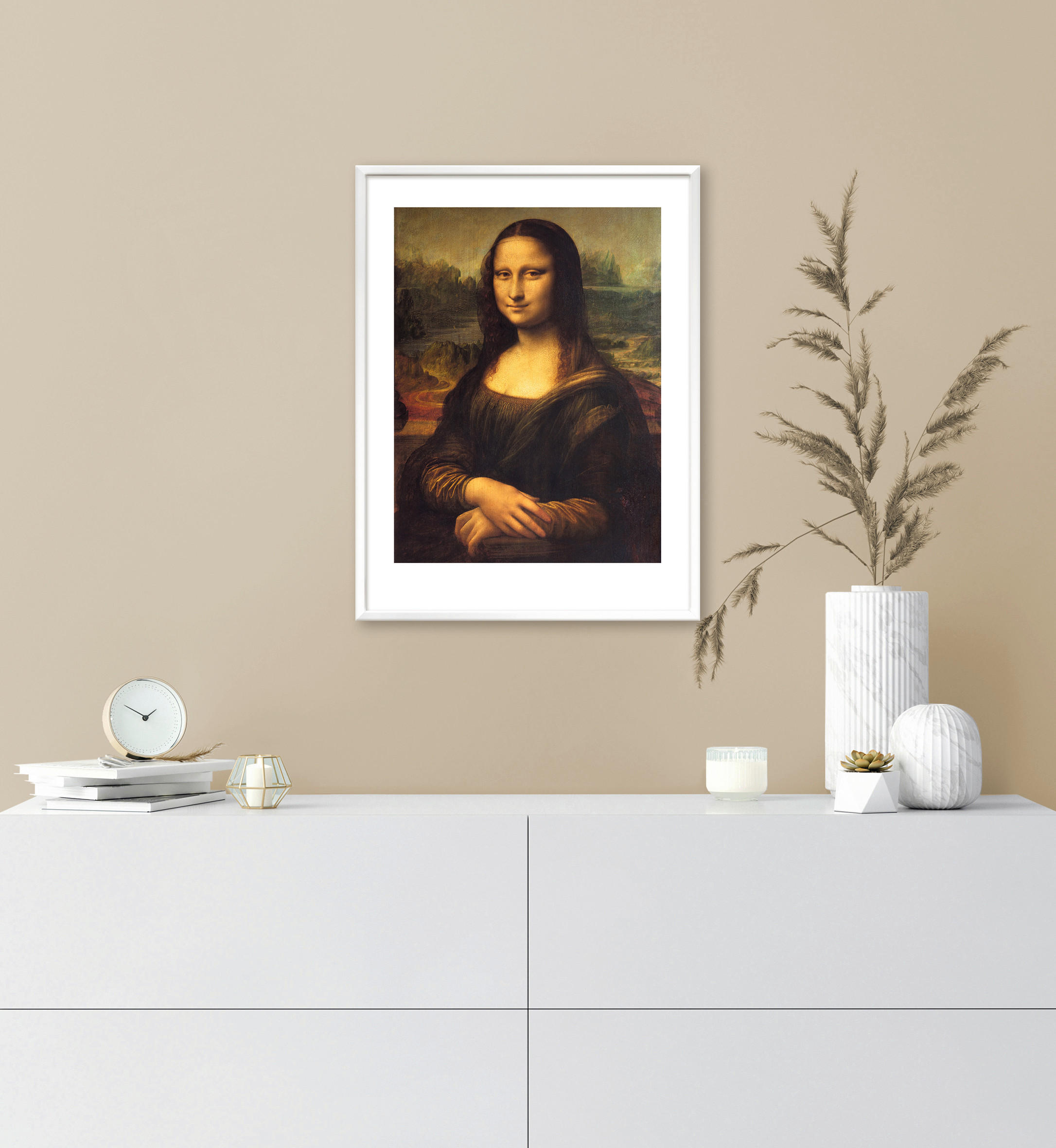 KUNSTDRUCK 30/40 cm - Braun, Basics, Papier (30/40cm) - Monee