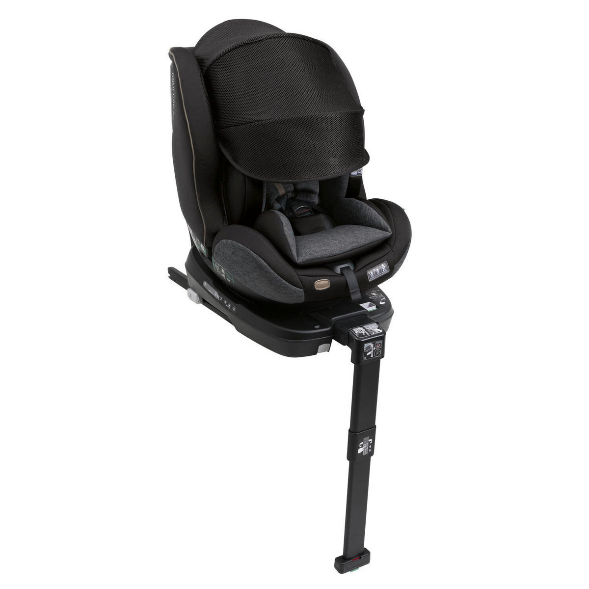 KINDERAUTOSITZ SEAT3FIT IS AIR  - Schwarz, Basics (49/44/61cm) - Chicco