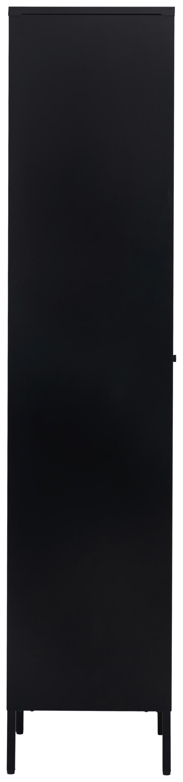 GARDEROBE  in 101,6/185/40 cm  - Schwarz, Design, Glas/Metall (101,6/185/40cm) - MID.YOU